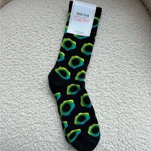 Black Print Socks NWT